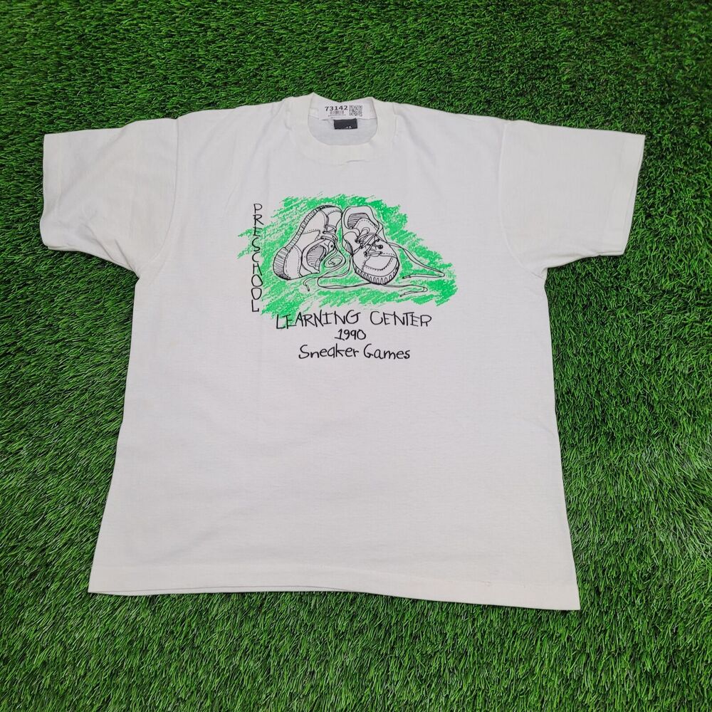 Vintage 1990 Screen-Stars Shirt Womens L/XL 22x26 White